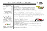St. Philip Invitation - St. Philip Lutheran Church