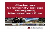 Clackamas Community College Emergency Management Plan