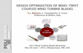 DESIGN OPTIMIZATION OF BEND-TWIST COUPLED WIND TURBINE …