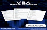 VBA Notes for Professionals - GoalKicker.com