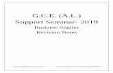G.C.E. (A.L.) Support Seminar- 2019