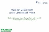 Macmillan Mental Health Cancer Care Project