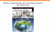 Modern Approaches to Crop Improvement Nir Ohad TAU