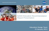NASA Education Recommendation Report Presentation