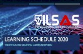 LEARNING SCHEDULE 2020 - TNB ILSAS