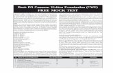 Bank PO Common Written Examination (CWE) - entrance-exam.net