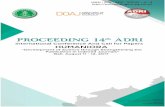 Proceeding 14th ADRI 2017 International Conference and ...