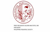 PROF MILAGROS SALVANI-BAUTISTA, MD PRESIDENT PHILIPPINE ...