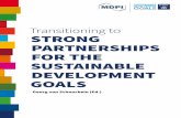 Transitioning to STRONG PARTNERSHIPS FOR THE …