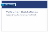 Tribunal Guidelines - Ministry of Justice