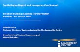 South Region Urgent and Emergency Care Summit Solution ...