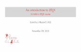 An introduction to LaTeX - Scintilla's LaTeX course