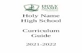 Holy Name High School Curriculum Guide