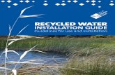 Recycled WateR InstallatIon GuIde