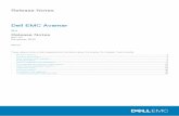 Dell EMC Avamar Release Notes
