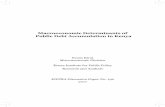 Macroeconomic Determinants of Public Debt Accumulation in ...
