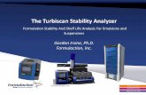 The Turbiscan Stability Analyzer - Formulation