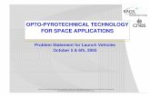 OPTO -PYROTECHNICAL TECHNOLOGY FOR SPACE …