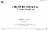 Volume Rendering & Classification