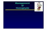Management of Hemoptysis - GMCH