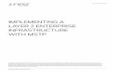 Implementing a Layer 2 Enterprise Infrastructure with MSTP