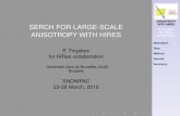 SERCH FOR LARGE-SCALE ANISOTROPY WITH HIRES