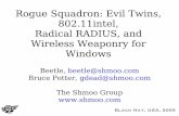 Rogue Squadron: Evil Twins, 802.11intel, Radical RADIUS, and