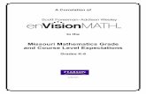 Missouri Mathematics Grade and Course Level - Pearson