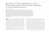 Iterative Demodulation and Decoding for Protected Satellite