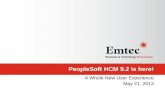 PeopleSoft HCM 9.2 Webinar Presentation - Emtec