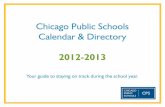 Chicago Public Schools Calendar & Directory 2012-2013