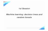 Machine learning: decision trees and random forests - Jo£o Aires de