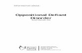 Oppositional Defiant Disorder - Vermont Family Network