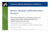 FSTC Better Mutual Authentication Project