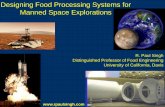 Designing Food Processing Systems for NASA Manned Mission to Mars