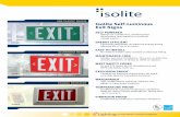 Isolite Self-Luminous Exit Signs
