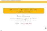 Overview of Financial Markets and Instruments - ICTP