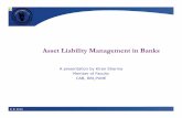 Asset Liability Management in Banks - CAB