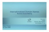 Internationalized Domain Names - ICANN | Archives | Internet