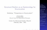 Structural Realism as an Epistemology for Structuralism