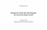 Managing for People Who Hate Managing - Berrett-Koehler Publishers