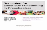 Screening for Executive Functioning in Preschoolers - Knowledge