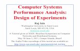 Computer Systems Performance Analysis: Design of Experiments