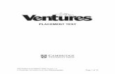 Download the Ventures Placement Test - Cambridge University Press