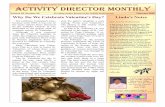 ACTIVITY DIRECTOR MONTHLY - Activity Director's Office, The