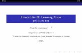 Emacs Has No Learning Curve - Paul Johnson Homepage