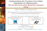 NCSM Fall 2010: Connecting to The Common Core State Standards