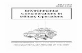 Environmental Considerations in Military Operations - Fort Jackson