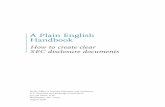 A Plain English Handbook - Securities and Exchange Commission