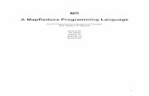 MR A MapReduce Programming Language - Columbia University